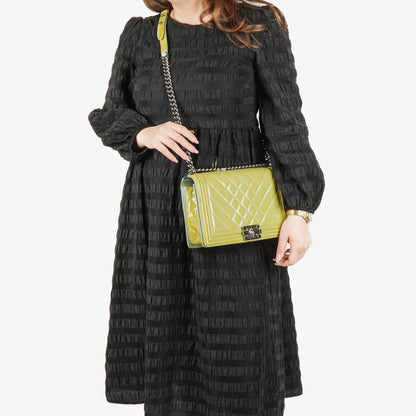 Chanel Boy Flap Tasche aus Lackleder