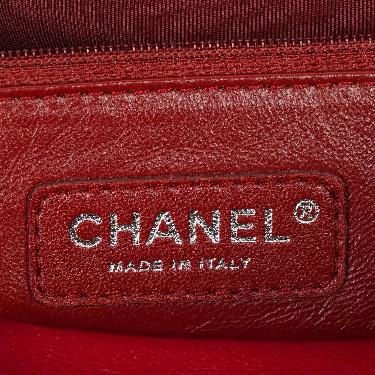 Chanel CC Accordion Flap-Tasche aus Lackleder