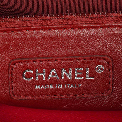 Chanel CC Accordion Flap-Tasche aus Lackleder