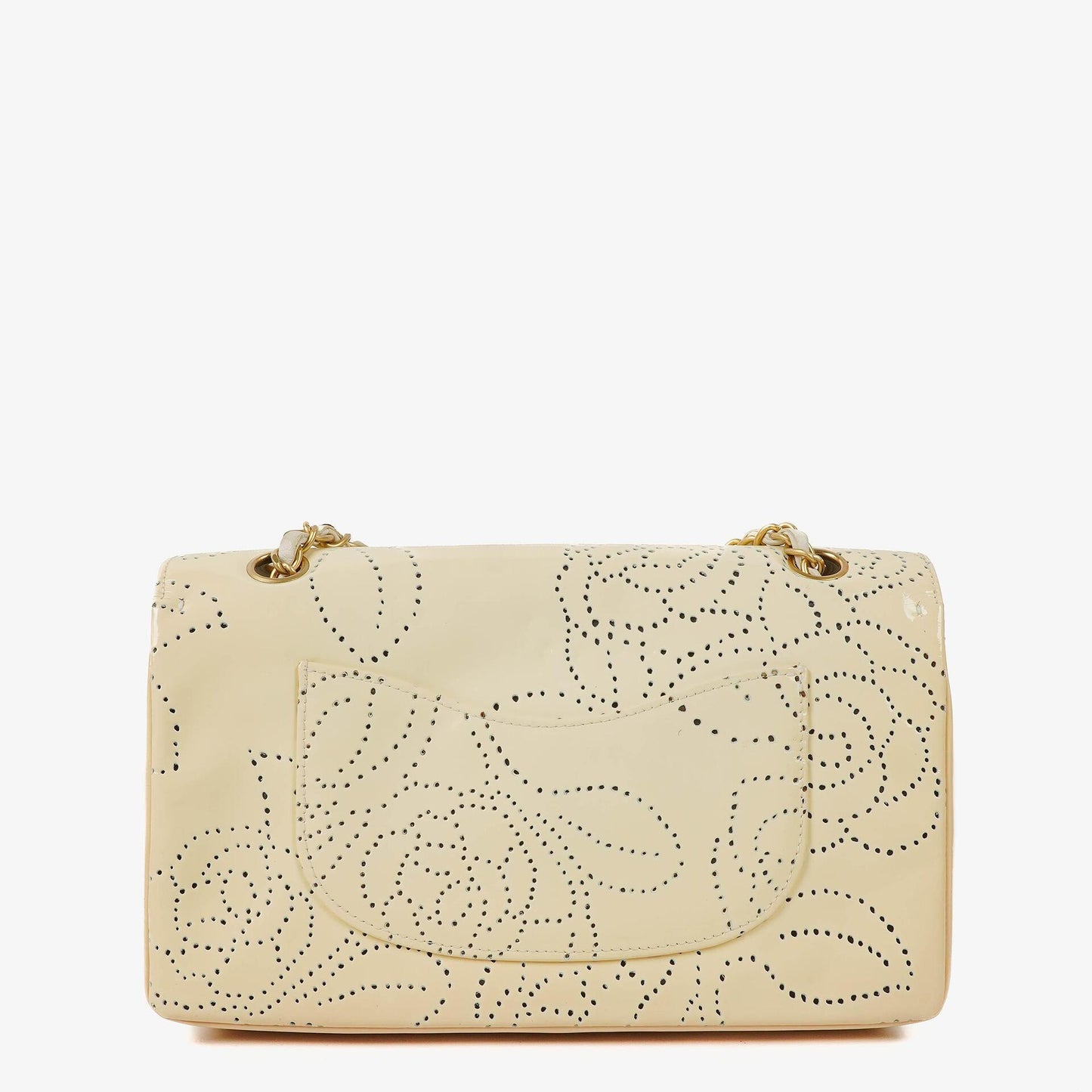 Chanel Perforierte Camellia Klappentasche