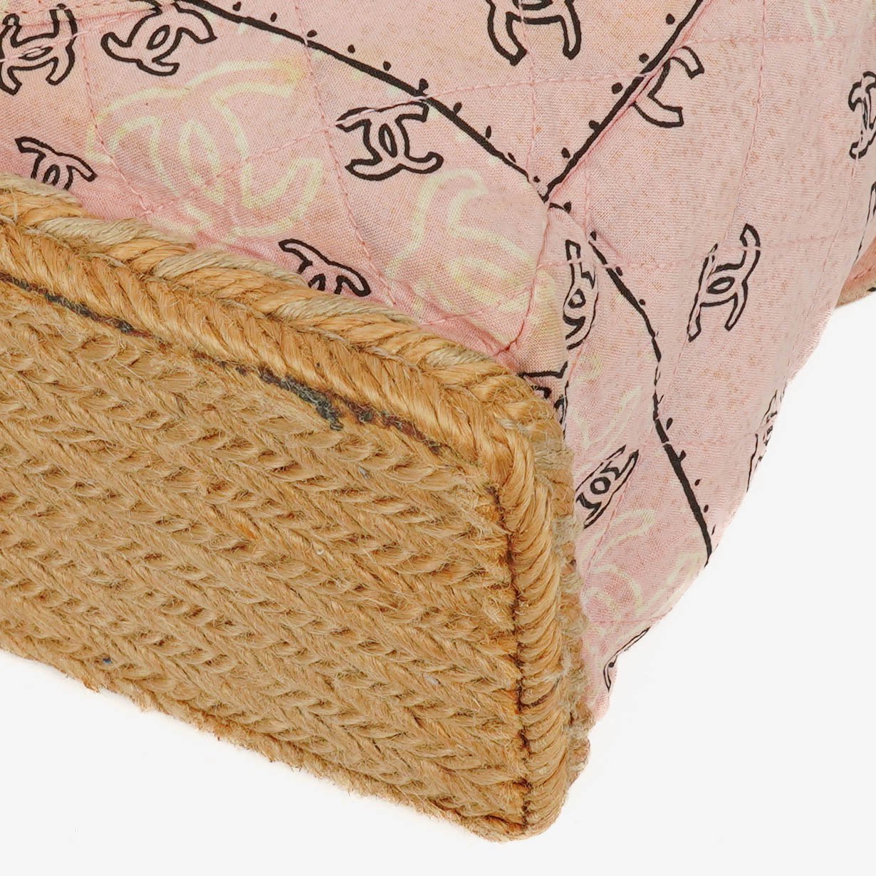 Chanel Maxi Single Flap Schultertasche aus pinkem Bandana Canvas