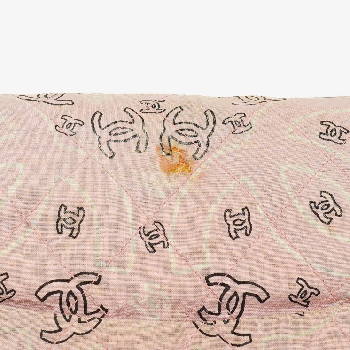 Chanel Maxi Single Flap Schultertasche aus pinkem Bandana Canvas