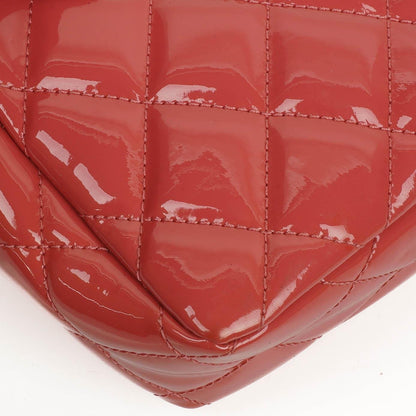 Chanel Classic Mini Flap Tasche aus rosa Lackkalbsleder