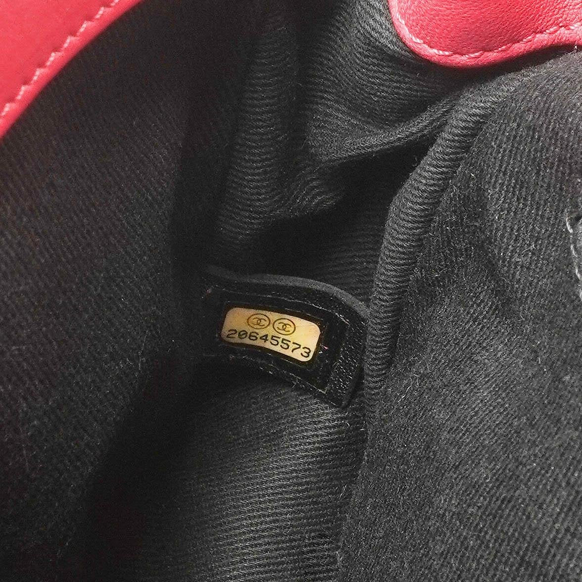 Chanel Classic Mini Flap Tasche aus rosa Lackkalbsleder