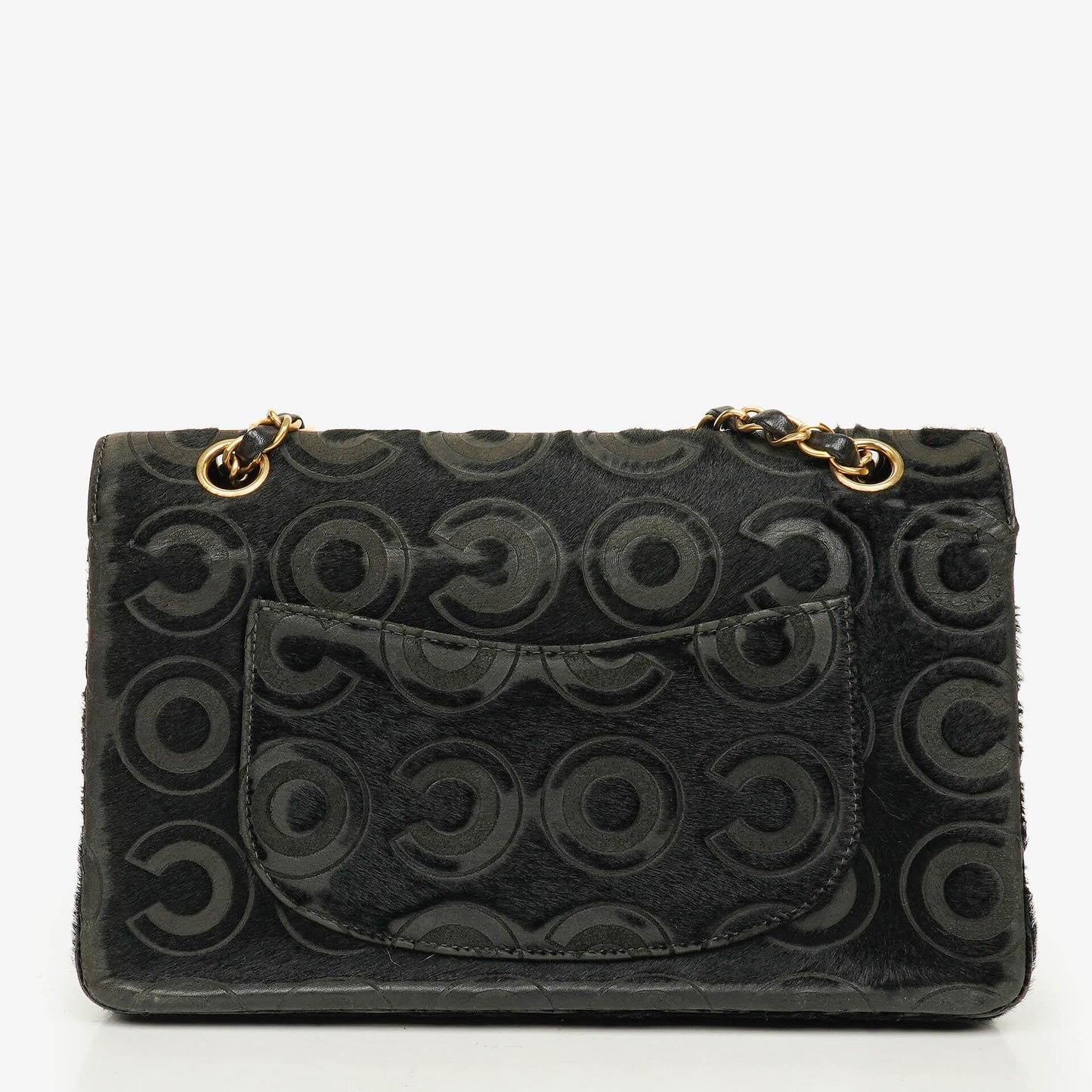 CHANEL Double Flap Tasche aus Ponyhaar