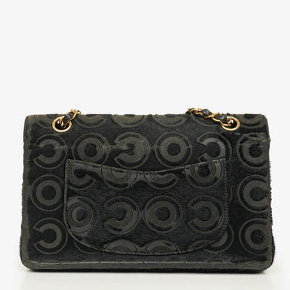 CHANEL Double Flap Tasche aus Ponyhaar