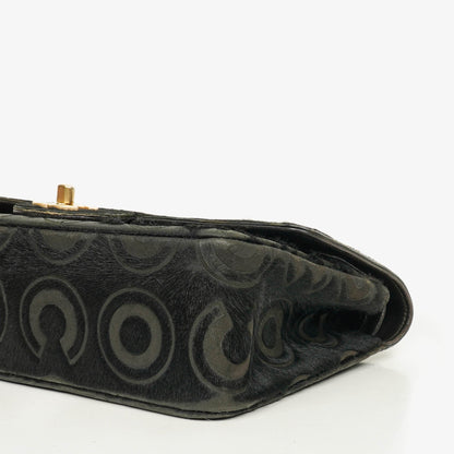 CHANEL Double Flap Tasche aus Ponyhaar