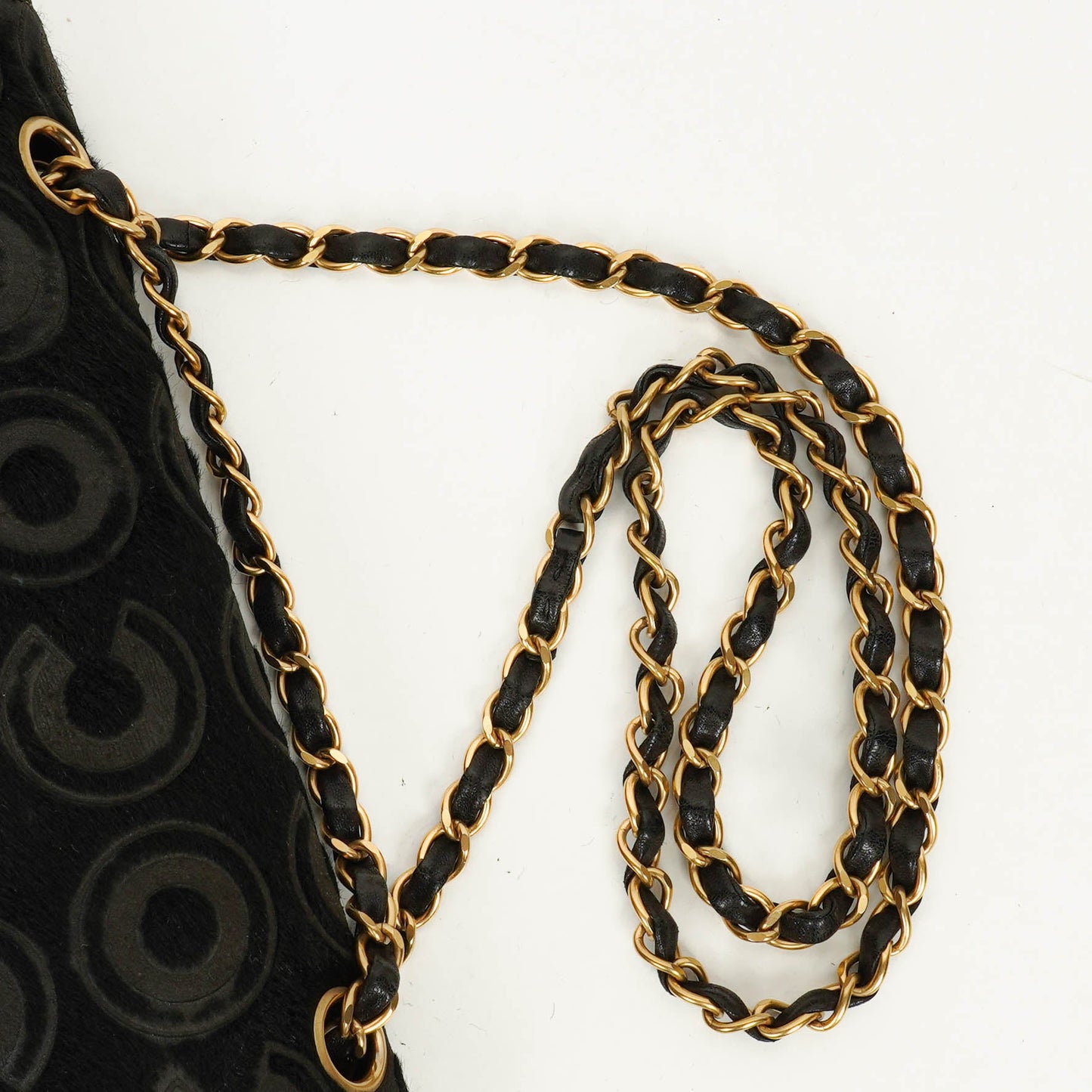 CHANEL Double Flap Tasche aus Ponyhaar