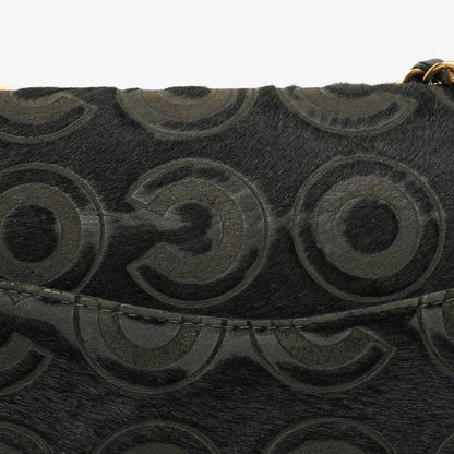 CHANEL Double Flap Tasche aus Ponyhaar