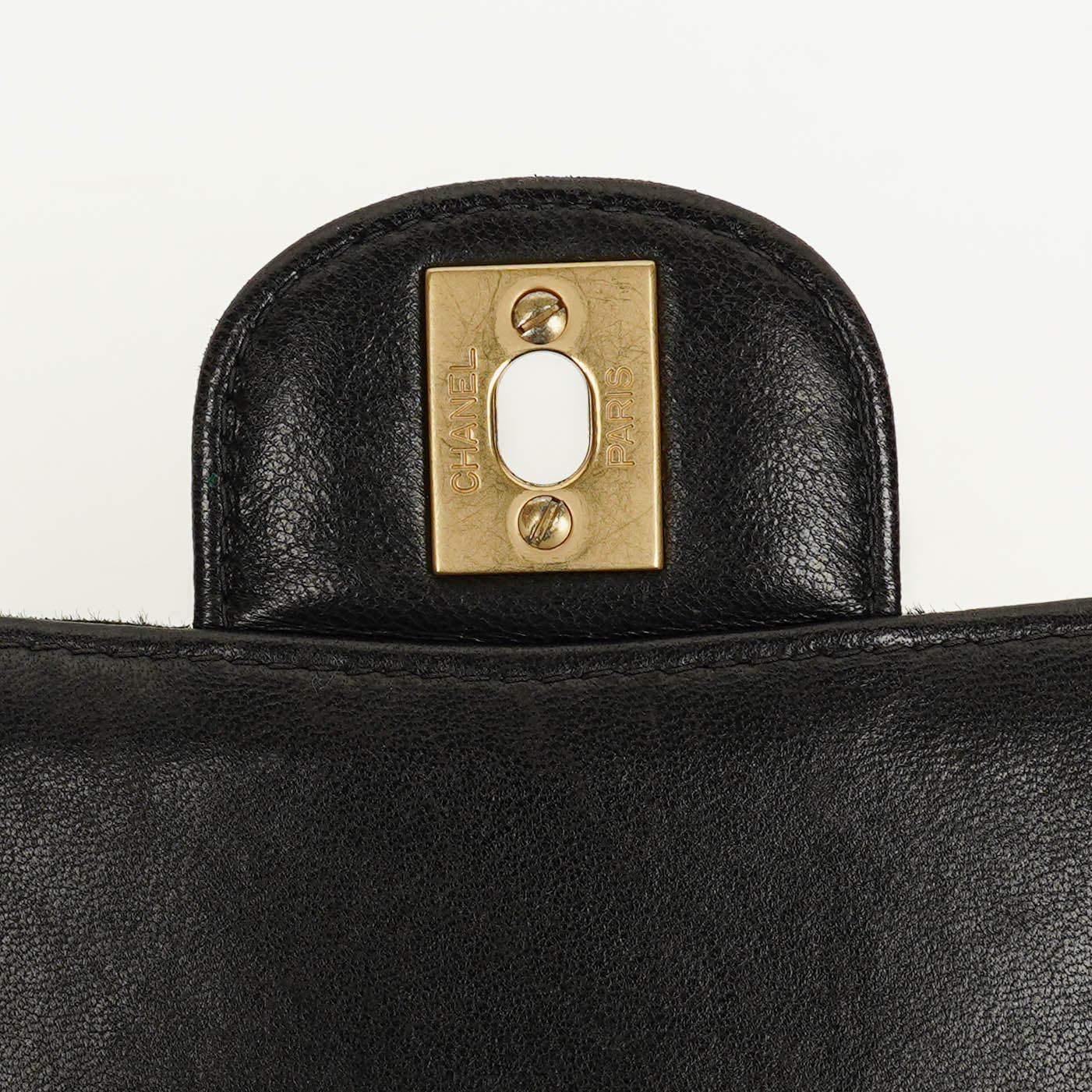 CHANEL Double Flap Tasche aus Ponyhaar