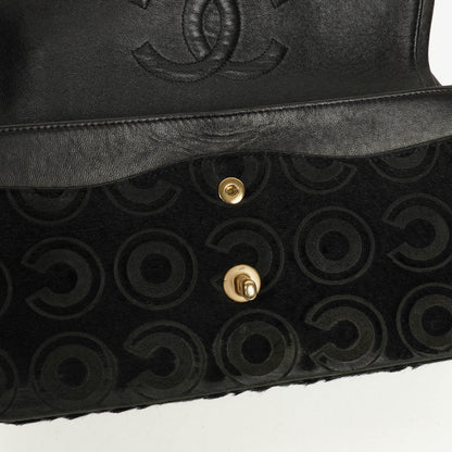 CHANEL Double Flap Tasche aus Ponyhaar