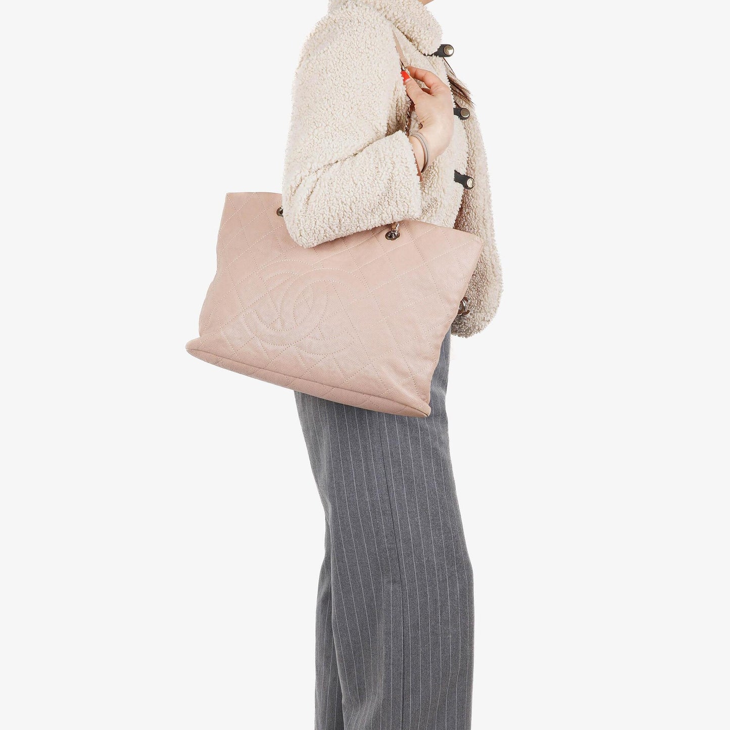 Chanel gesteppte Caviar Shopping Tote Bag
