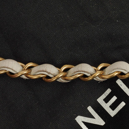 Chanel Single Flap Bag aus gestepptem Jersey in Pink und Weiß