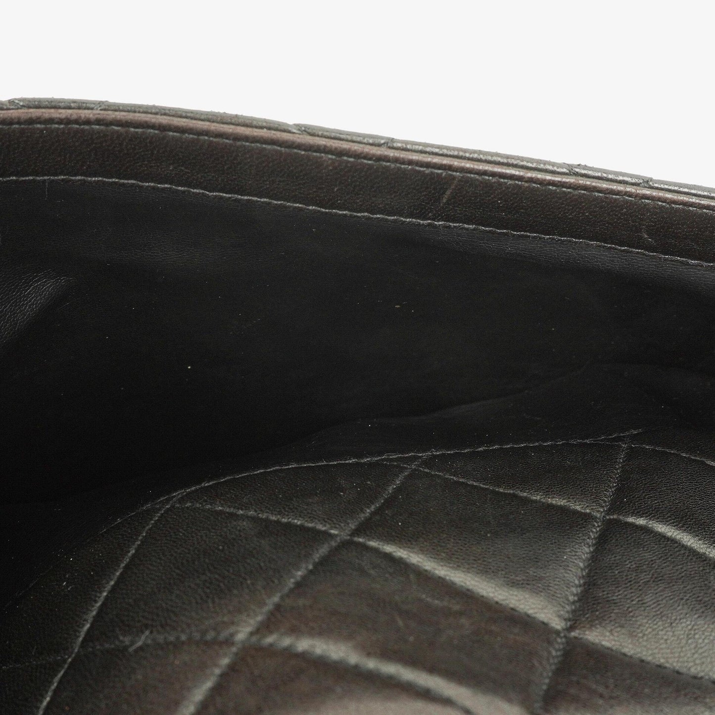 Chanel schwarze gesteppte Shopping-Tote aus Lammleder