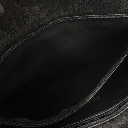 Chanel schwarze gesteppte Shopping-Tote aus Lammleder