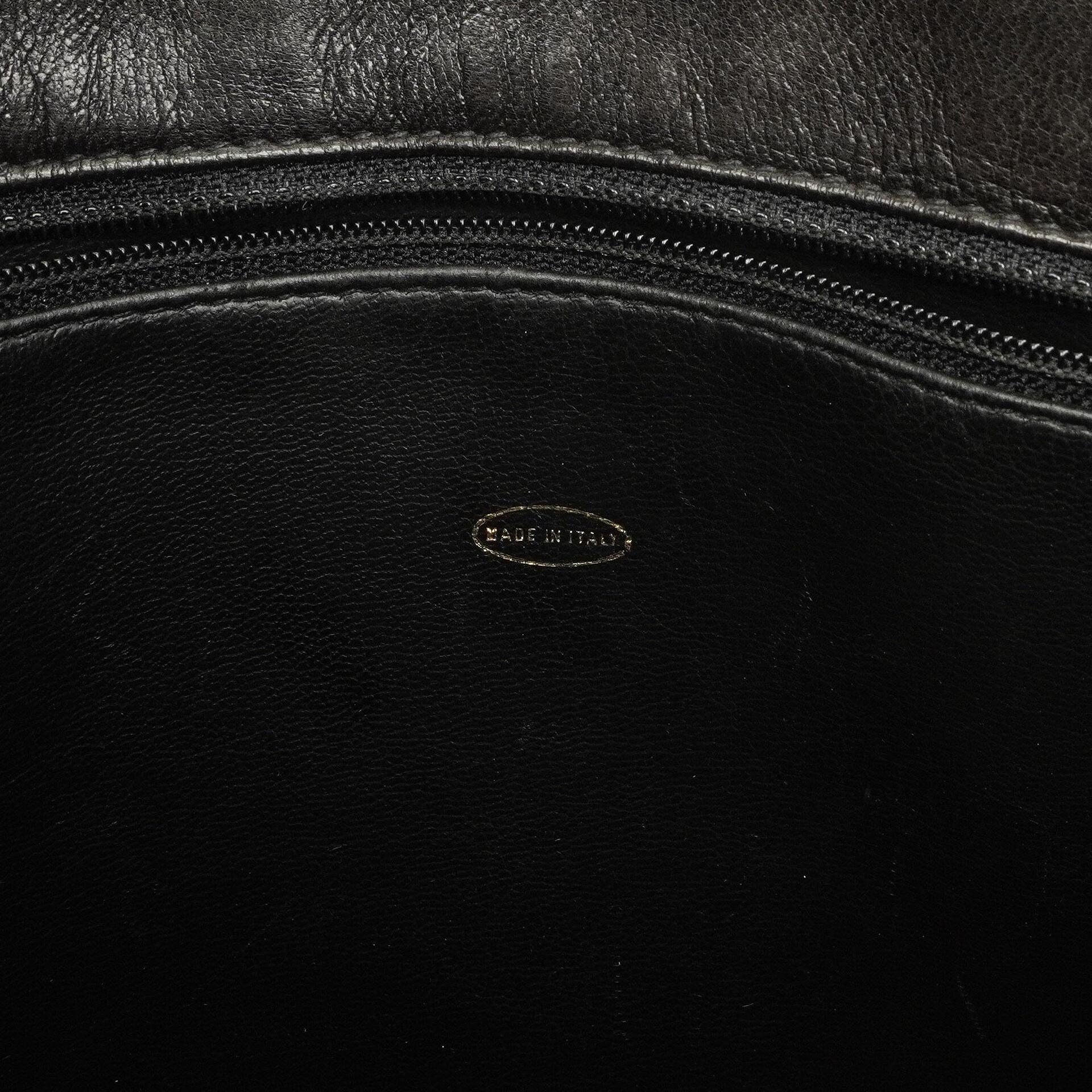 Chanel schwarze gesteppte Shopping-Tote aus Lammleder