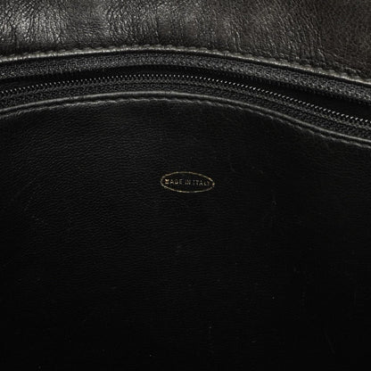 Chanel schwarze gesteppte Shopping-Tote aus Lammleder