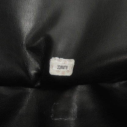 Chanel schwarze gesteppte Shopping-Tote aus Lammleder