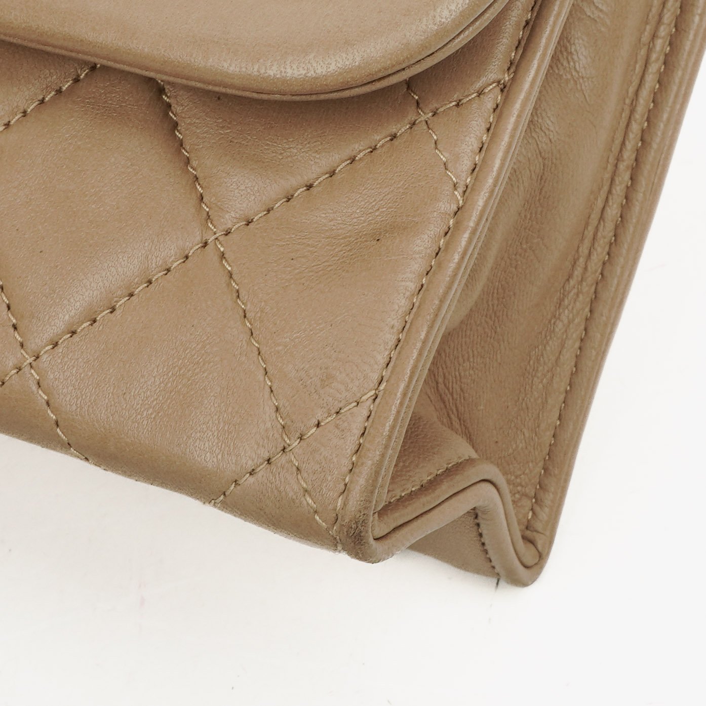 Chanel Vintage Tassel Flap Tasche aus gestepptem Lammleder