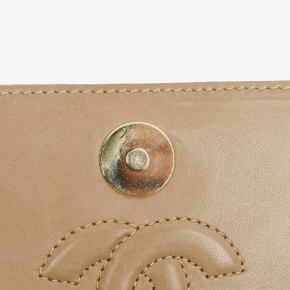 Chanel Vintage Tassel Flap Tasche aus gestepptem Lammleder