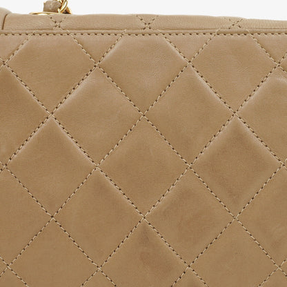 Chanel Vintage Tassel Flap Tasche aus gestepptem Lammleder