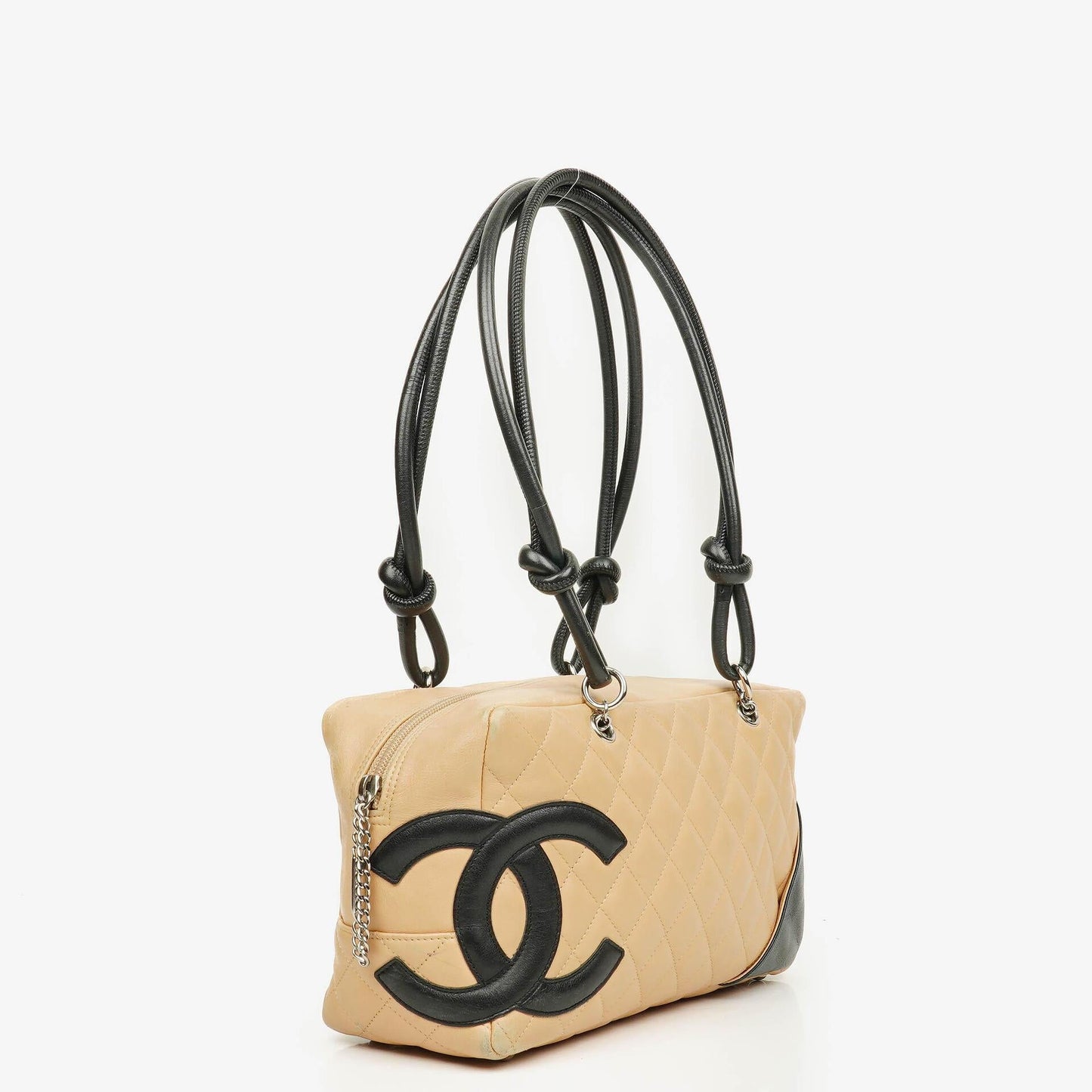 Chanel Ligne Cambon Schultertasche aus gestepptem Leder