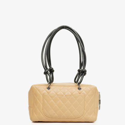 Chanel Ligne Cambon Schultertasche aus gestepptem Leder