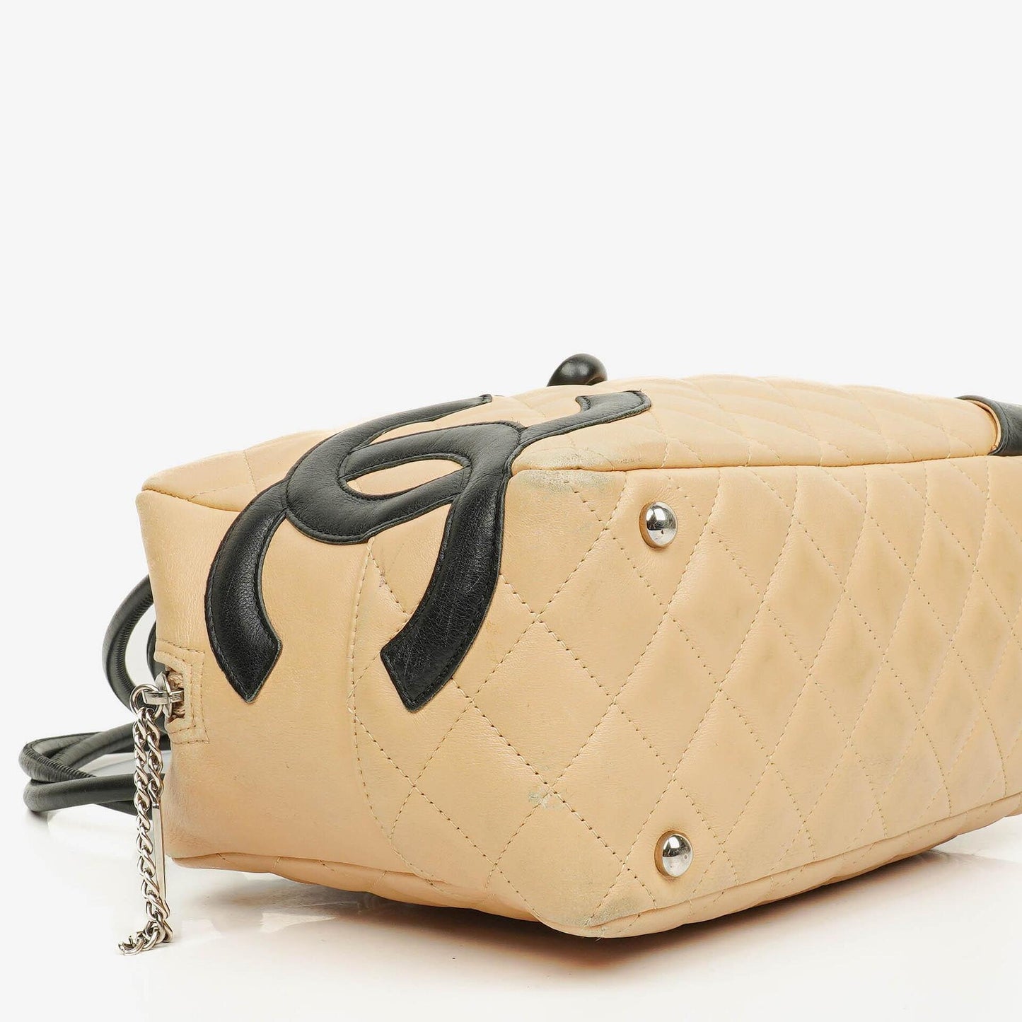 Chanel Ligne Cambon Schultertasche aus gestepptem Leder