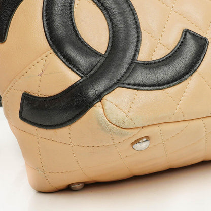 Chanel Ligne Cambon Schultertasche aus gestepptem Leder