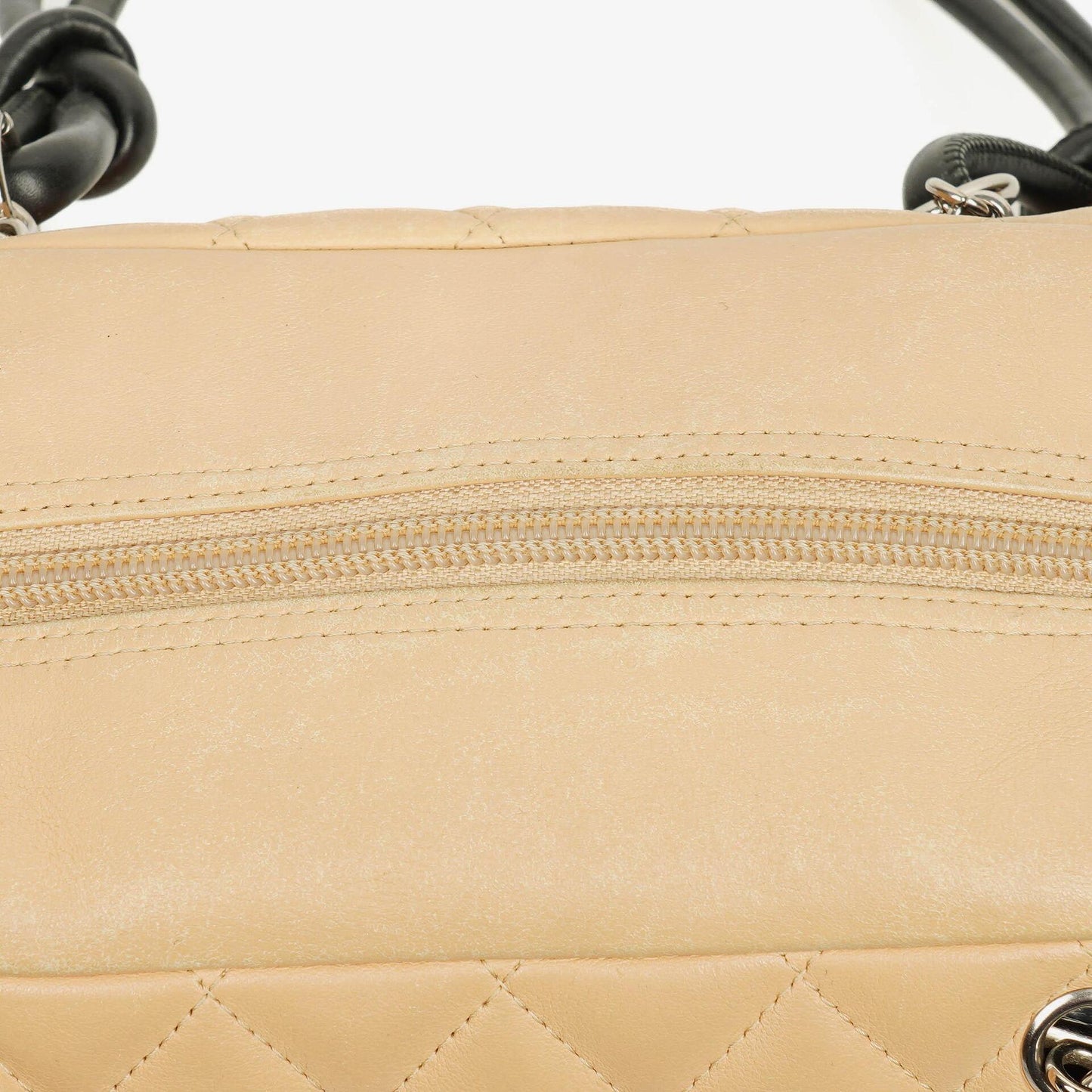 Chanel Ligne Cambon Schultertasche aus gestepptem Leder