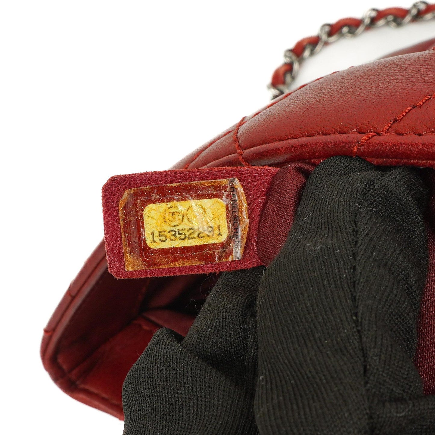 Chanel Gestepptes Leder Rote Mini Chanel 3 Flap Tasche