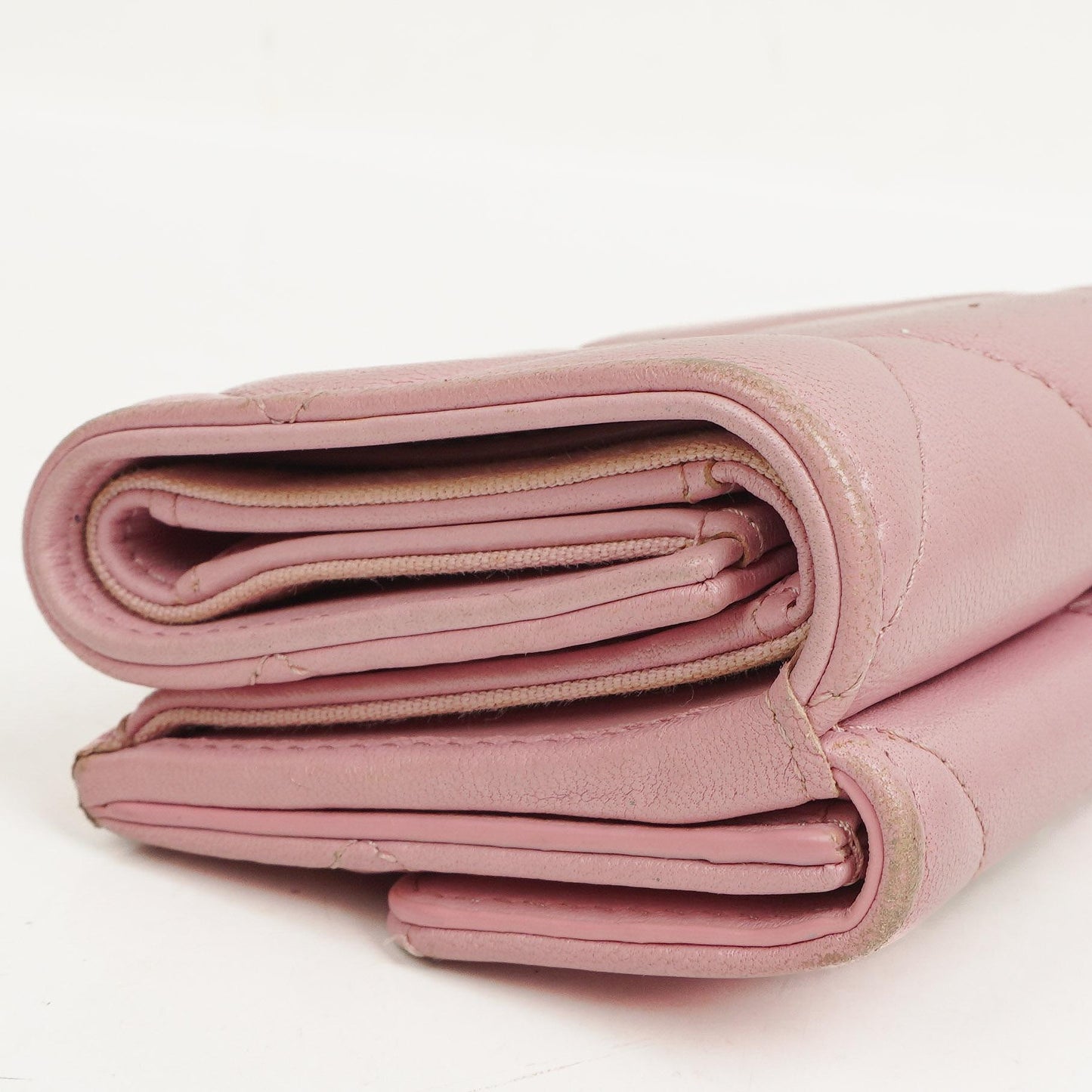 Chanel 19 Kleine Flap Geldbörse in Pink, gesteppt