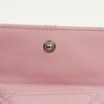 Chanel 19 Kleine Flap Geldbörse in Pink, gesteppt