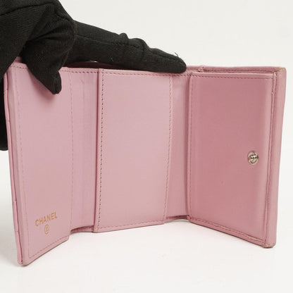 Chanel 19 Kleine Flap Geldbörse in Pink, gesteppt