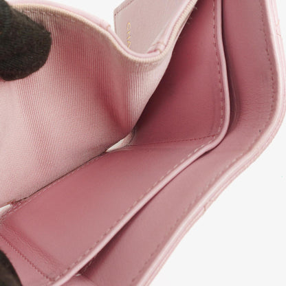 Chanel 19 Kleine Flap Geldbörse in Pink, gesteppt