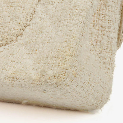 Chanel Medium Doppelklappentasche aus gestepptem Tweed