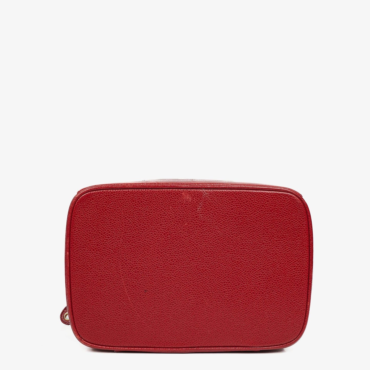 Chanel Vanity Case aus rotem Kaviarleder
