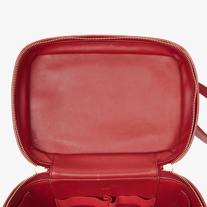 Chanel Vanity Case aus rotem Kaviarleder