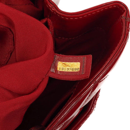 Chanel Grand Shopping Tote aus rotem gestepptem Lackleder