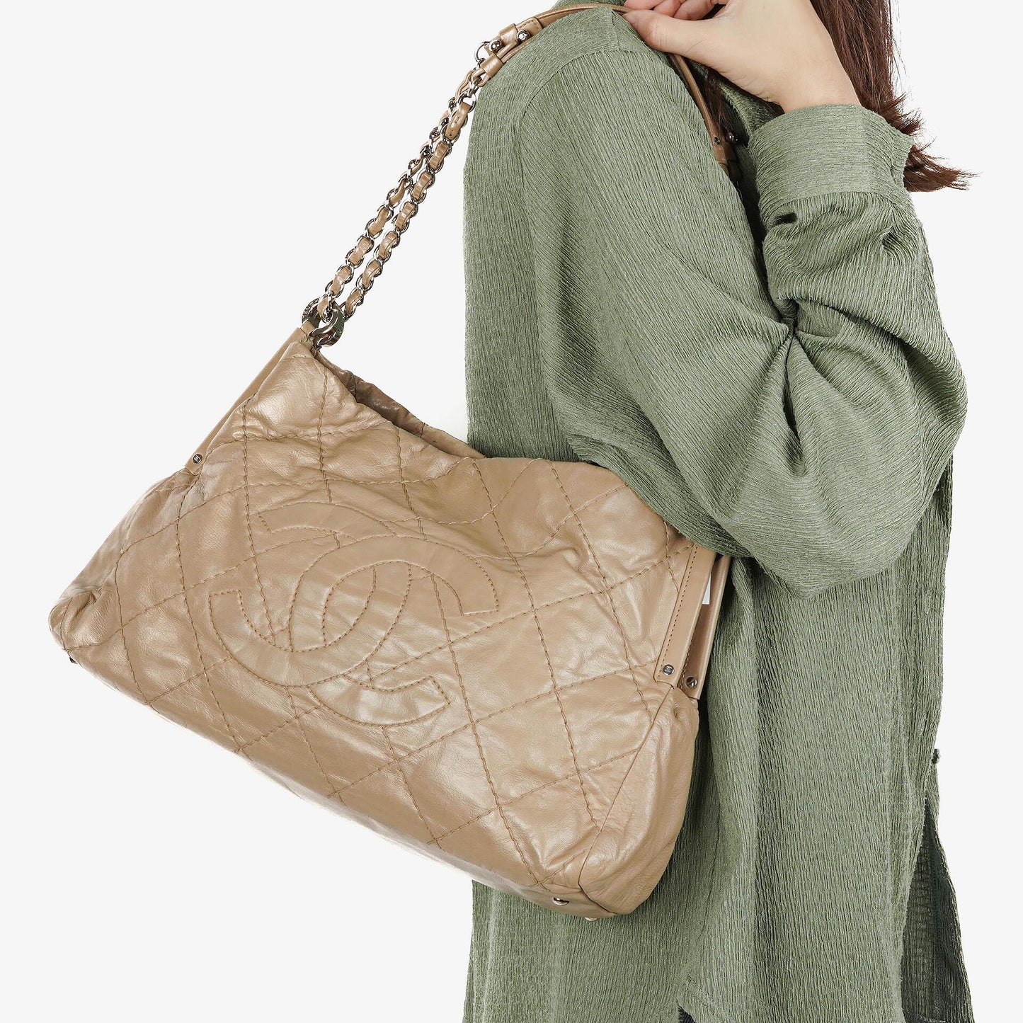 Chanel Sea Hit Small Tote Tasche aus Kalbsleder