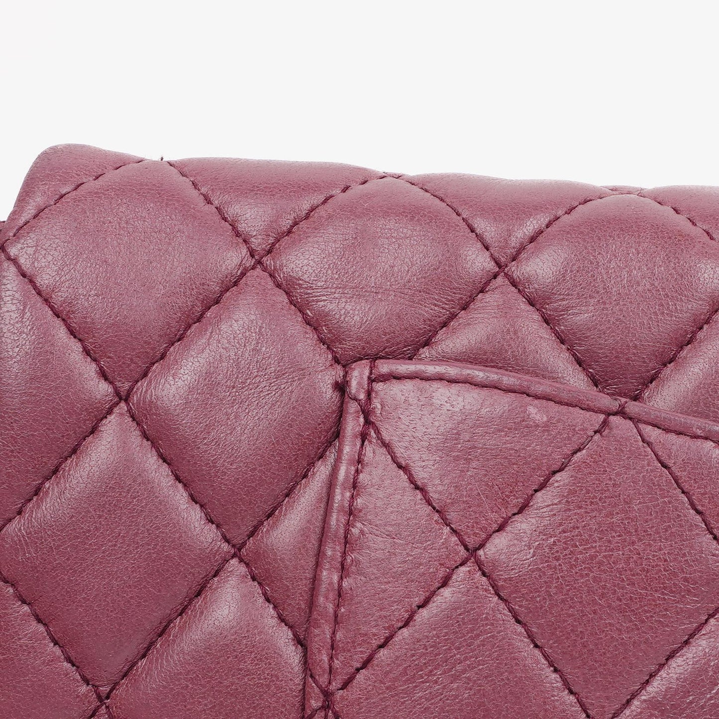 Chanel Single Flap Tasche aus rosafarbenem gestepptem Lammleder mit silberfarbenen Beschlägen