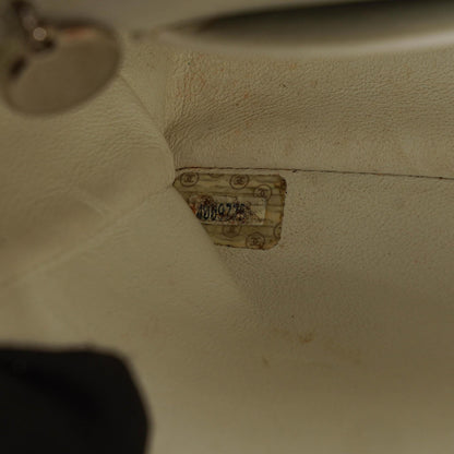 Chanel Single Flap Schultertasche aus gestepptem Samt mit silberfarbenen Beschlägen