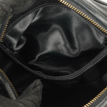 Chanel Kleine Camera Umhängetasche aus schwarzem Leder mit Quaste