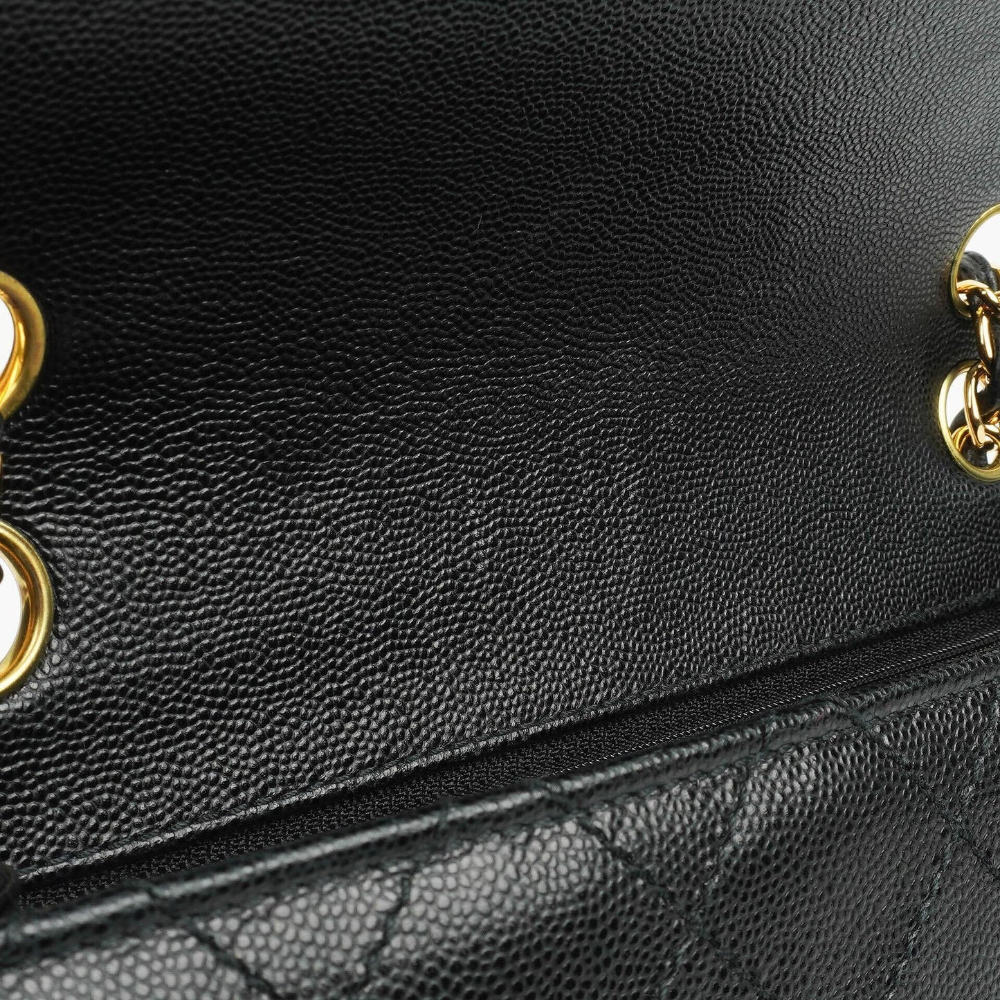 Chanel Kleine Klassische Flap Tasche Schwarz Kaviar 24K Goldbeschläge