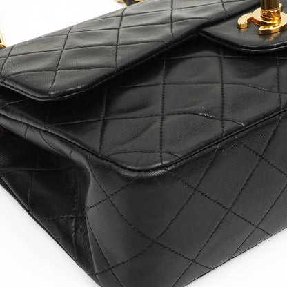 Chanel Small Classic Lammleder Double Flap Tasche mit 24K Goldplattierten Beschlägen