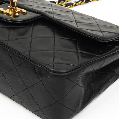 Chanel Small Classic Lammleder Double Flap Tasche mit 24K Goldplattierten Beschlägen