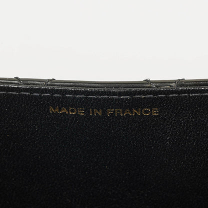 Chanel Kleine Classic Single Flap Tasche aus schwarzem gestepptem Lackleder mit 24K vergoldeter Hardware