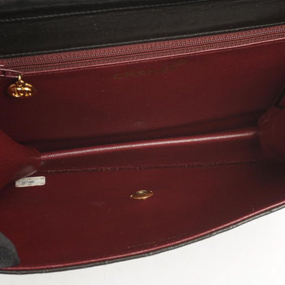 Chanel Kleine klassische Einzelklappen-Tasche Schwarz gestepptes Lammleder mit 24K goldplattierter Hardware