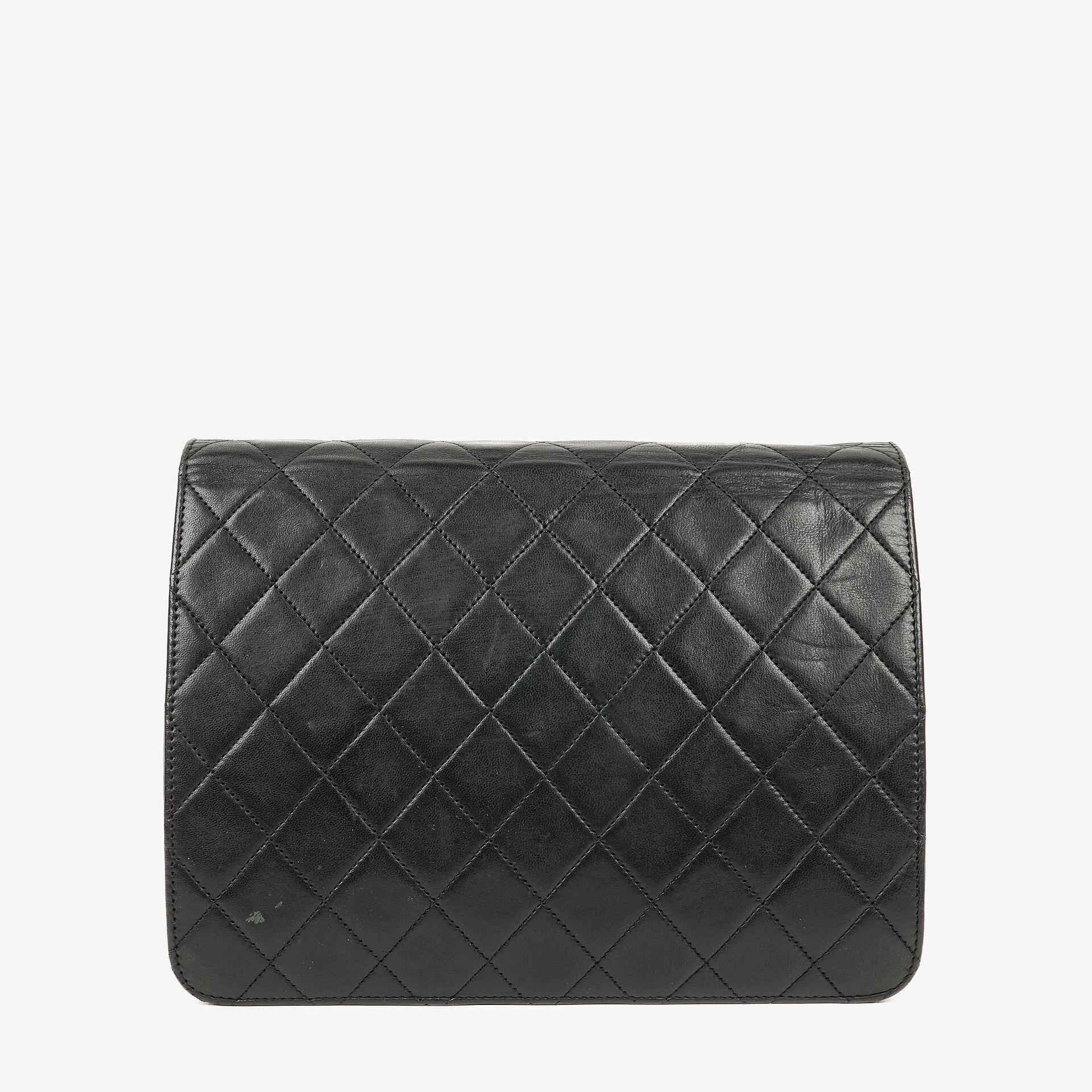 Chanel Kleine Classic Single Flap Tasche Schwarzes Gestepptes Lammleder mit 24K Gold-beschichteten Beschlägen