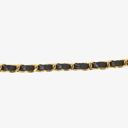 Chanel Kleine Classic Single Flap Tasche aus schwarzem gestepptem Lammleder mit 24K vergoldeten Beschlägen